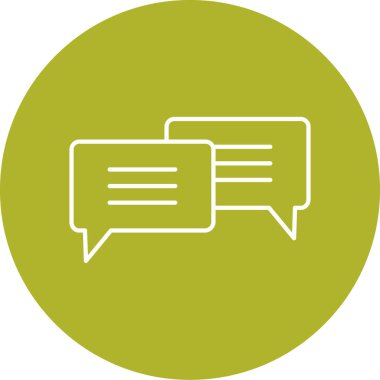Sohbet simgesi vektör illüstrasyonu