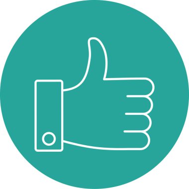 başparmak yukarı simgesi, vektör illüstrasyonu