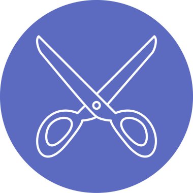 makas simgesi vektör illüstrasyonu