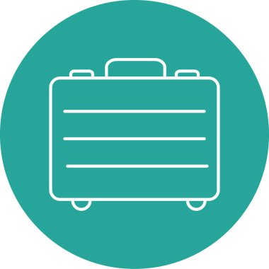 bagaj simgesinin vektör illüstrasyonu