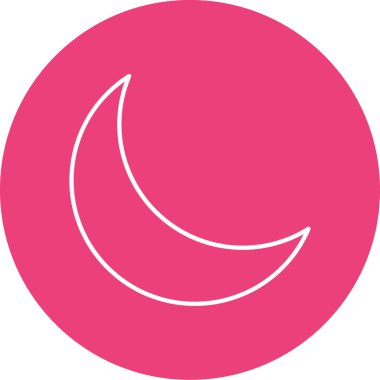 vektör ay simgesi illüstrasyonu