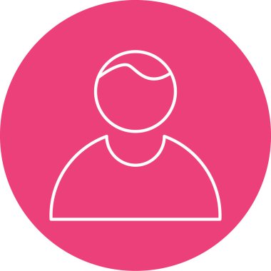 Erkek ve kadın ikonunun vektör illüstrasyonu