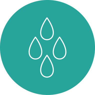 Su simgesinin vektör illüstrasyonu