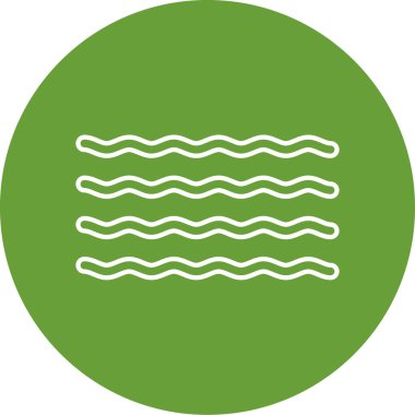 Deniz dalgası simgesinin vektör illüstrasyonu