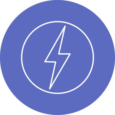 Şimşek simgesi vektör illüstrasyonu