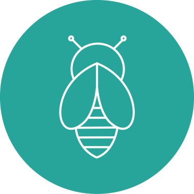 Böcek simgesinin vektör illüstrasyonu