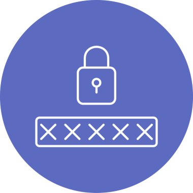 Kilit simgesinin vektör illüstrasyonu