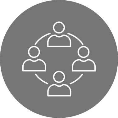 İnsan simgesinin vektör illüstrasyonu