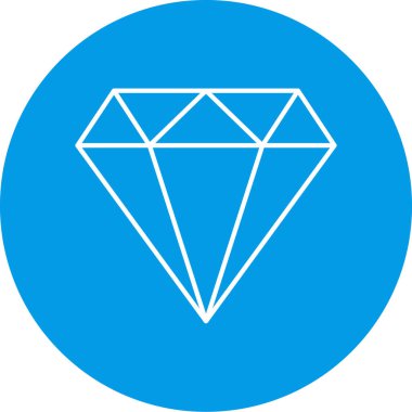 Elmas simgesi vektör illüstrasyonu