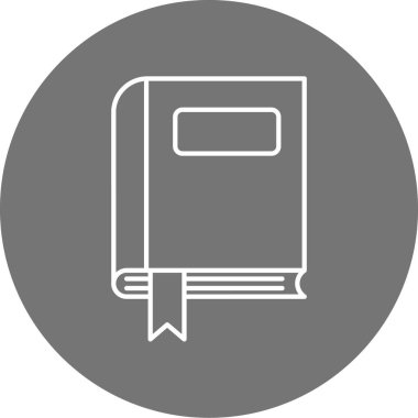 Kitap. Web simgesi basit illüstrasyon