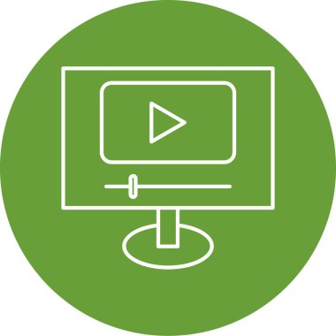 vektör lcd simgesi illüstrasyonu