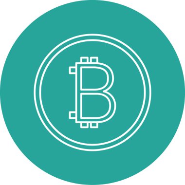 Eğilim biçimi izole edilmiş arkaplanda bitcoin simgesi