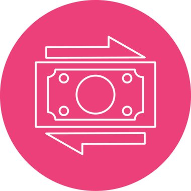 Para için. Web simgesi basit illüstrasyon