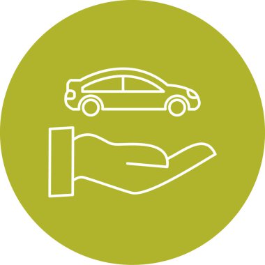 araba simgesi vektör illüstrasyonu