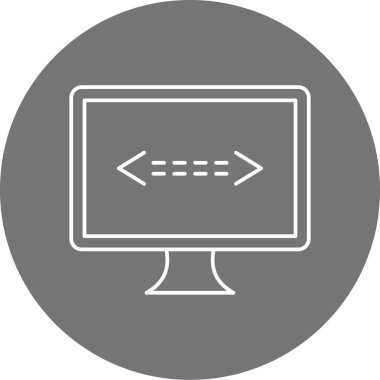 bilgisayar simgesi vektör illüstrasyonu