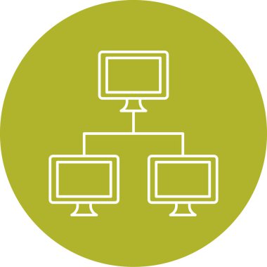 vektör lcd simgesi illüstrasyonu