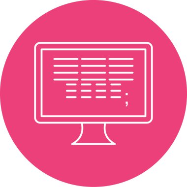 vektör lcd simgesi illüstrasyonu