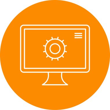 vektör lcd simgesi illüstrasyonu