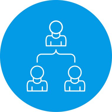 İş insanları simgesinin vektör illüstrasyonu