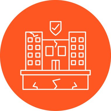 Modern yapı simgesinin vektör illüstrasyonu