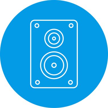 müzik çalar simgesi, vektör illüstrasyonu