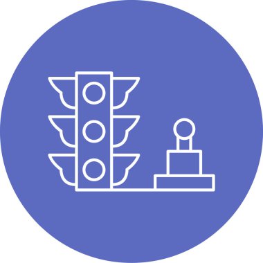 Trafik ışıkları simgesi, vektör çizimi