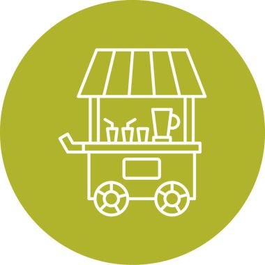 Gıda mağazası simgesinin vektör illüstrasyonu