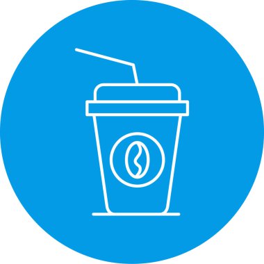 Bir kahve fincanının vektör çizimi