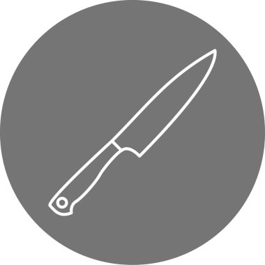 bıçak simgesi modada izole edilmiş arkaplan