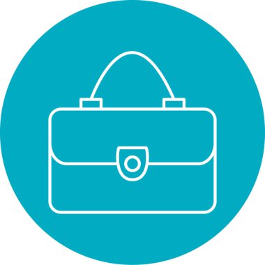 evrak çantası ikonu vektör illüstrasyonu