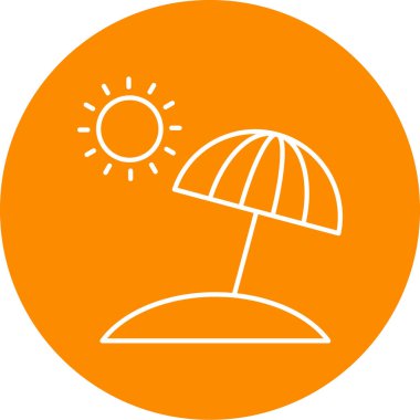 Güneş Simgesi Vektör illüstrasyonu