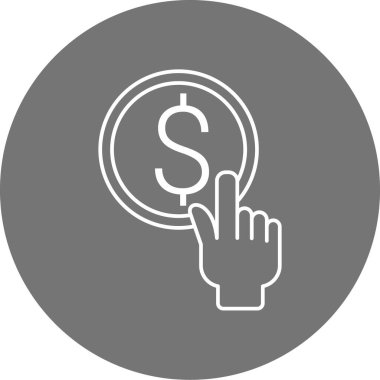 Para için. Web simgesi basit tasarım