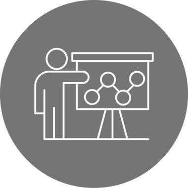 Sunum. Web simgesi basit tasarım