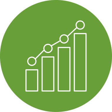 bar çizelgesi simgesi, vektör illüstrasyonu
