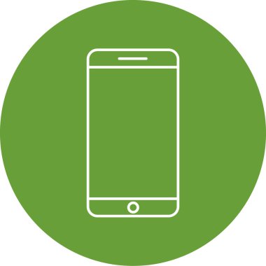 Cep telefonu simgesi, vektör illüstrasyonu