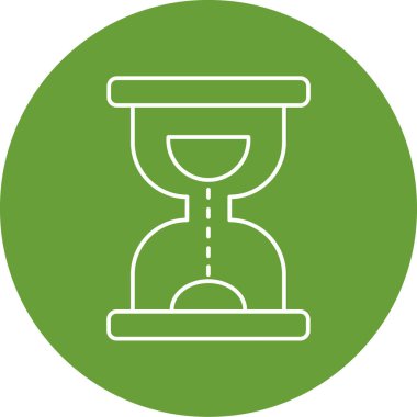 kum saati vektör düz simgesi