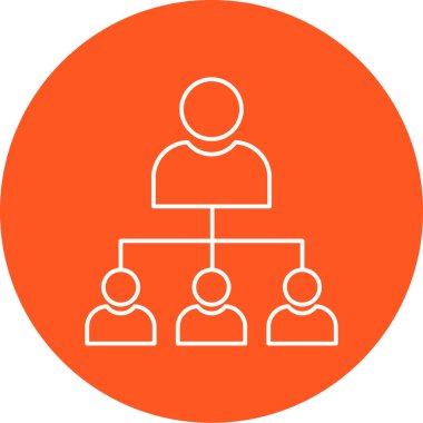 İş insanları simgesinin vektör illüstrasyonu