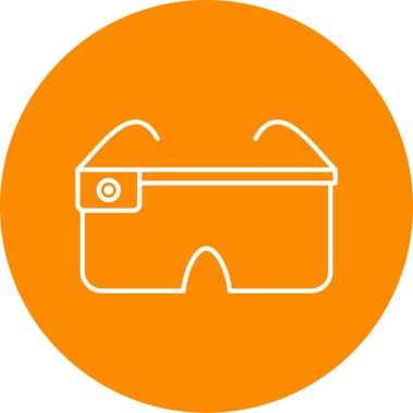 Gözlük. Web simgesi basit illüstrasyon