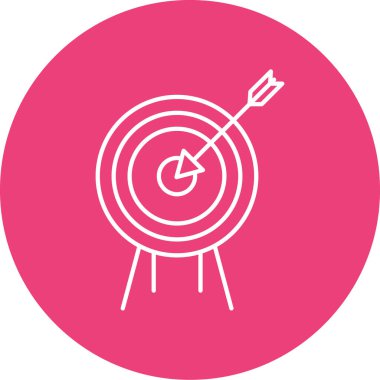 hedef simge vektör illüstrasyonu