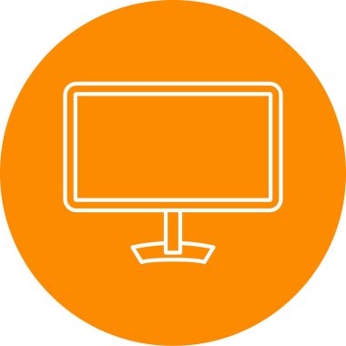 vektör lcd simgesi illüstrasyonu