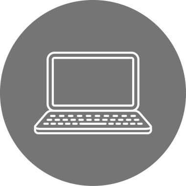 Bilgisayar. Web simgesi basit illüstrasyon