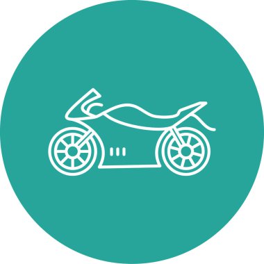 motosiklet simgesi vektör illüstrasyonu