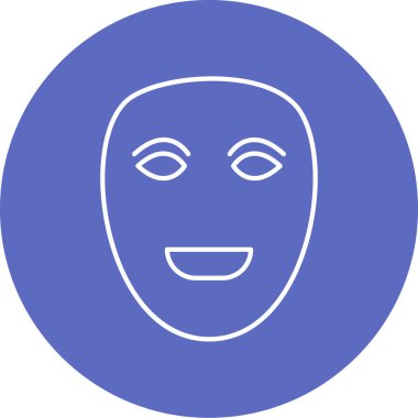 Yüz maskesi. Vektör illüstrasyonu