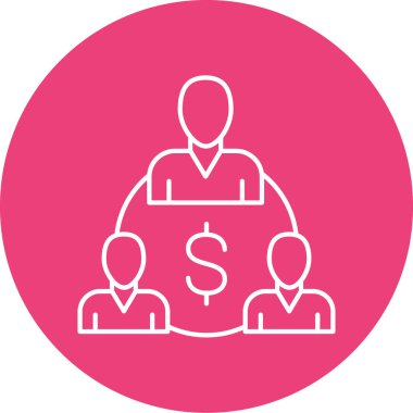 İş ve finans simgesinin vektör illüstrasyonu