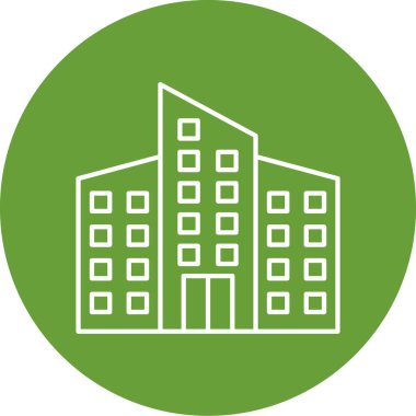 Binalar. Web simgesi basit illüstrasyon