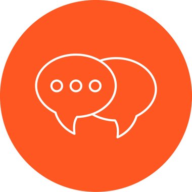 Sohbet simgesi vektör illüstrasyonu