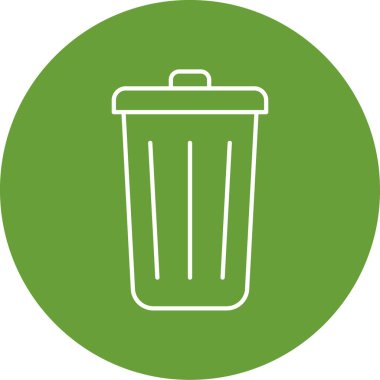 Vektör çizim çöp tenekesi simgesine