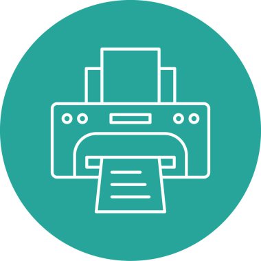 Modern b 'nin vektör illüstrasyonu yazıcı simgesinden yoksun