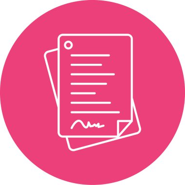 Dosya simgesinin vektör illüstrasyonu