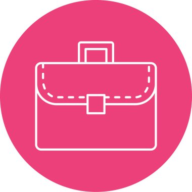 Evrak çantası simgesinin vektör illüstrasyonu